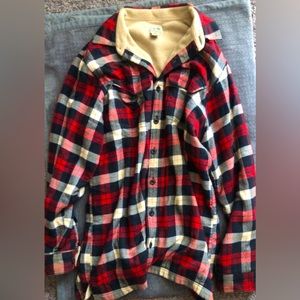 COPY - L.L. Bean Sherpa Lined Flannel Men’s L Big and Tall Fit